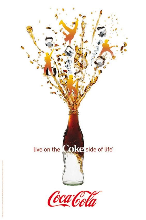 可乐广告案例图片-设计作品