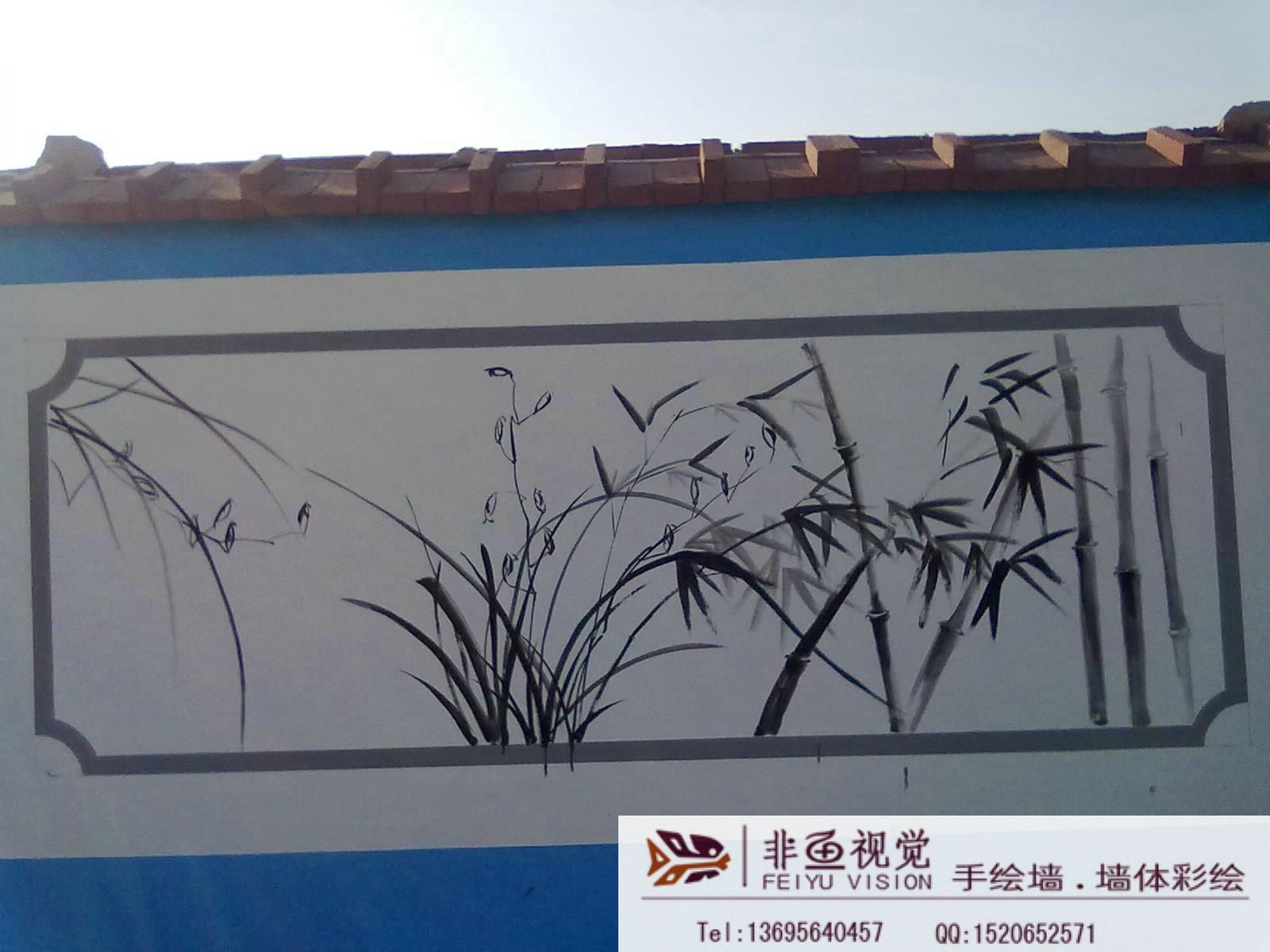 郑州户外墙体彩绘图案素材_郑州户外墙体彩绘高清图片