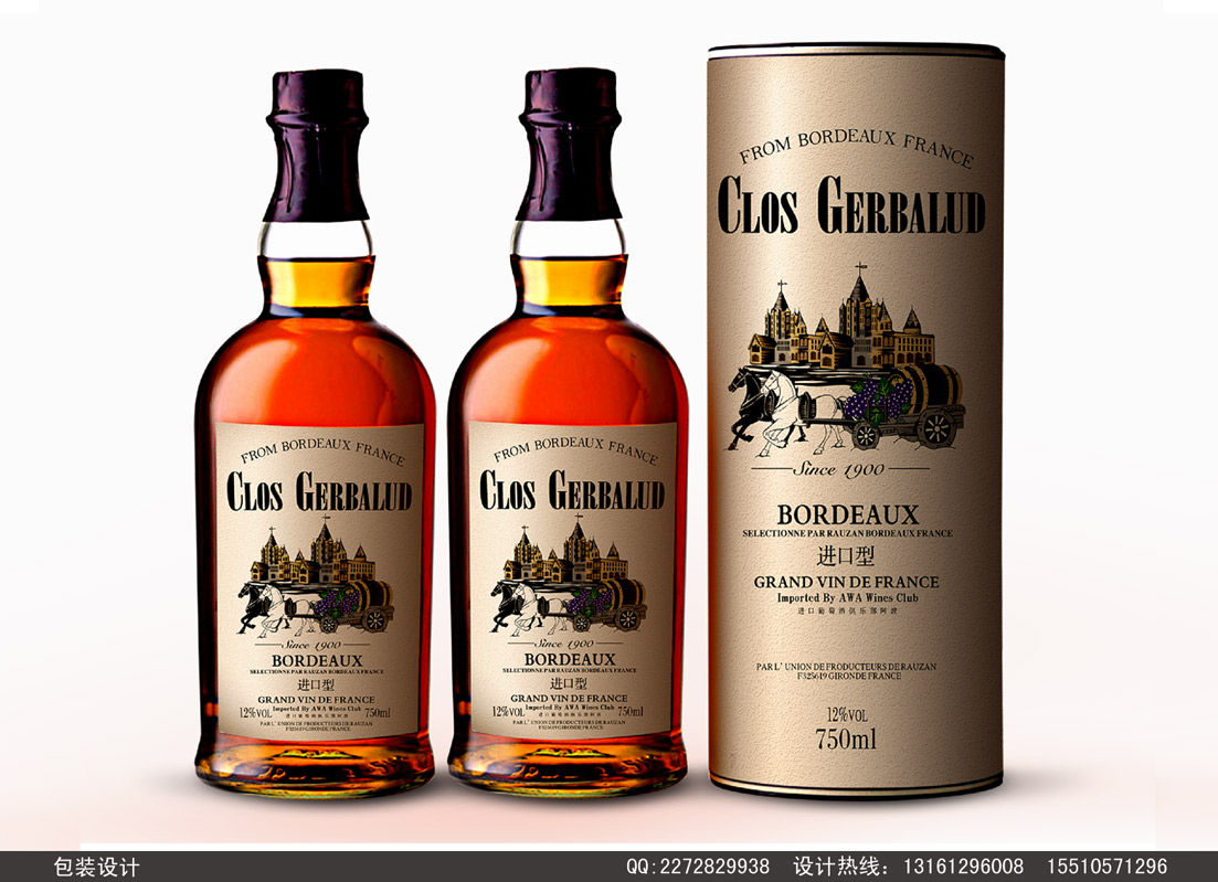 法国波尔多葡萄酒包装设计案例图片 - 设计师http:\/\/www.bjycyh.com的空间 - 红动中国设计空间-食品包装设计-包装设计