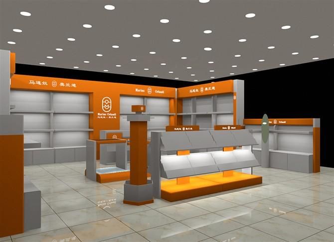 汕尾信义广场 马连奴皮具展柜案例图片-展示 装