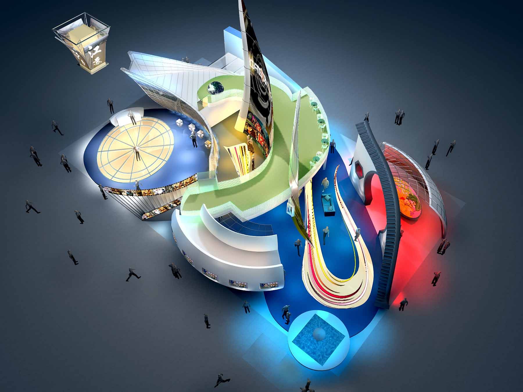 江苏广电深圳文博会展台设计2案例图片-江苏广