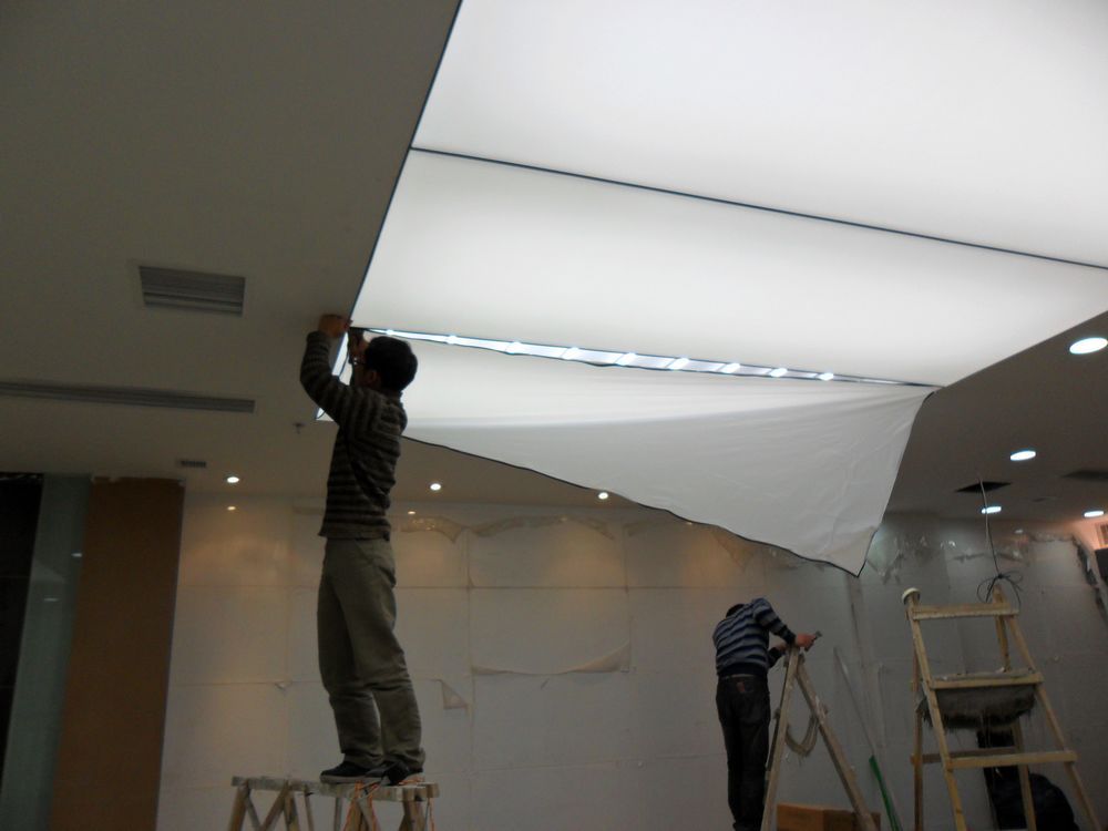 透光软膜++白色软膜天花