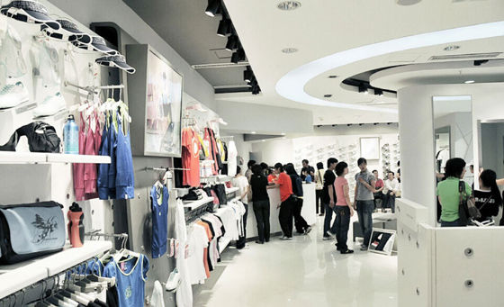 汉诺森店面设计作品:李宁专卖店形象系统案例