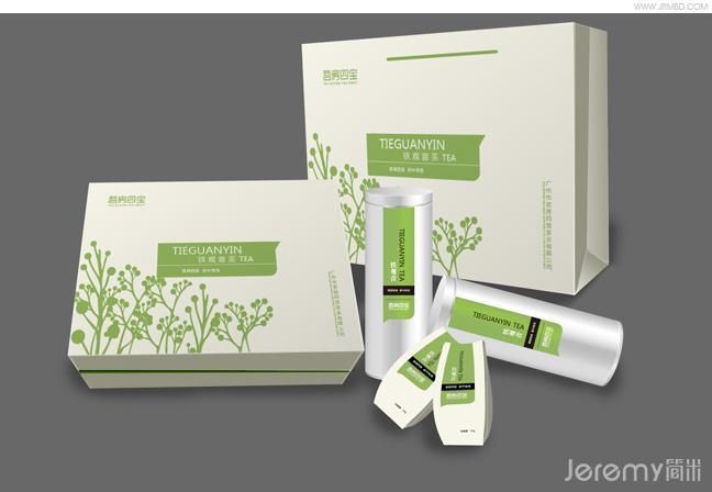 广州茗房四宝茶业视觉识别&包装设计案例图片