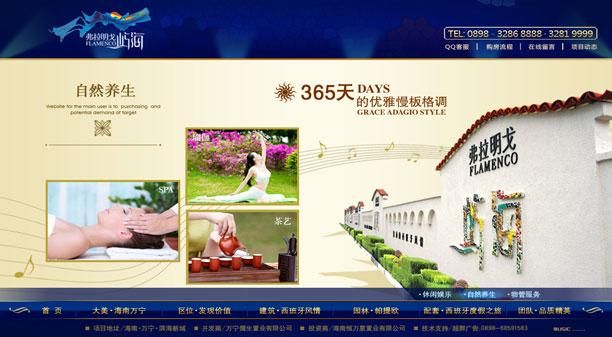弗拉明戈·屿海-网站设计-设计案例 - 海南超群