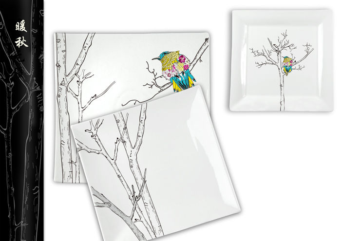 餐具 陶瓷-陶瓷餐具-设计案例 - 设计师蒙奇工作