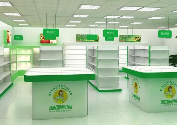 食品专卖店设计、时膳厨房店面设计、上海餐饮