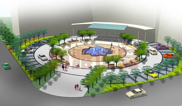 广场设计-园林景观-设计案例 - 济南尚雅环境艺术设计