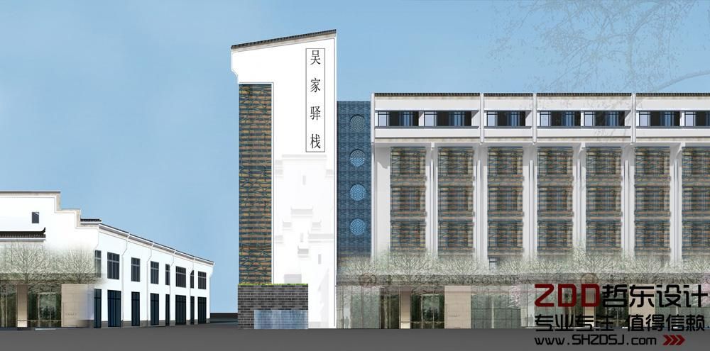 郑州吴家驿站文化主题精品酒店客房走廊设计方