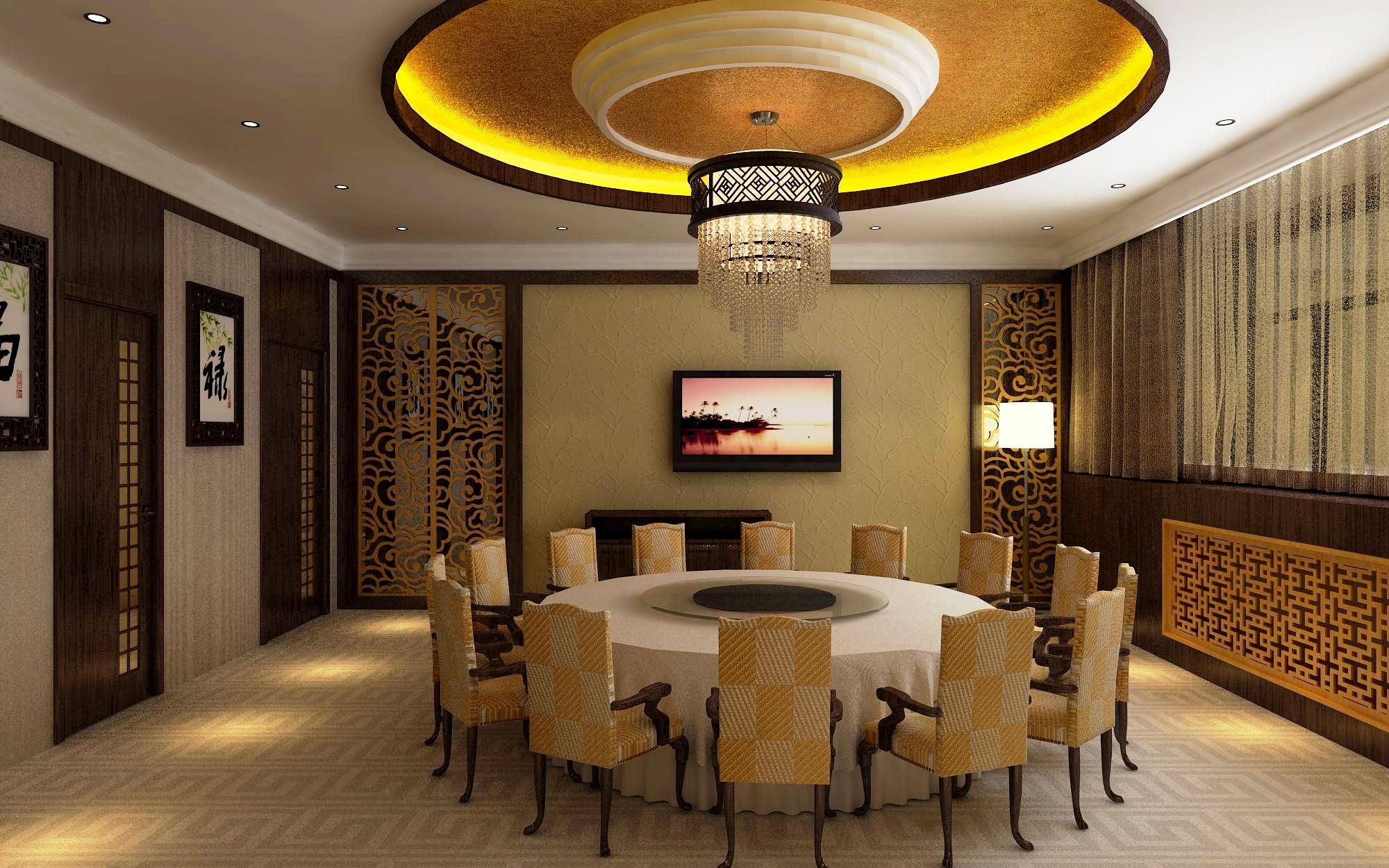 中式包间-工装-设计案例 - 设计师龙鳞的空间 -