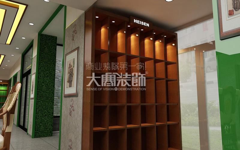 哈尔滨大寒装饰黑森特产专卖店设计-商业店面