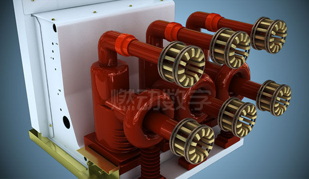 智能断路器三维动画演示制作-工业演示动画-设