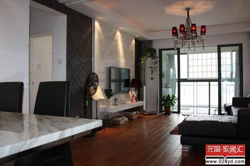 成都温江套餐装修公司--格陵兰99平I户型现代简