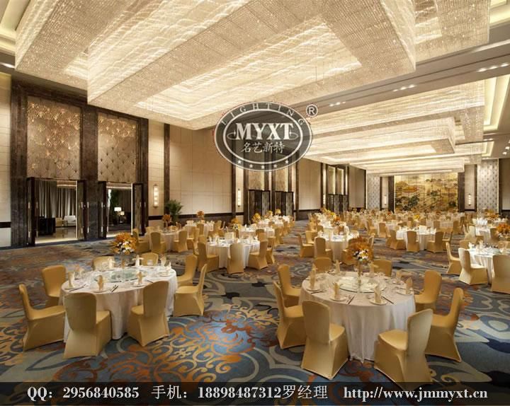 五星级酒店多功能宴会厅工程水晶灯具配置方案