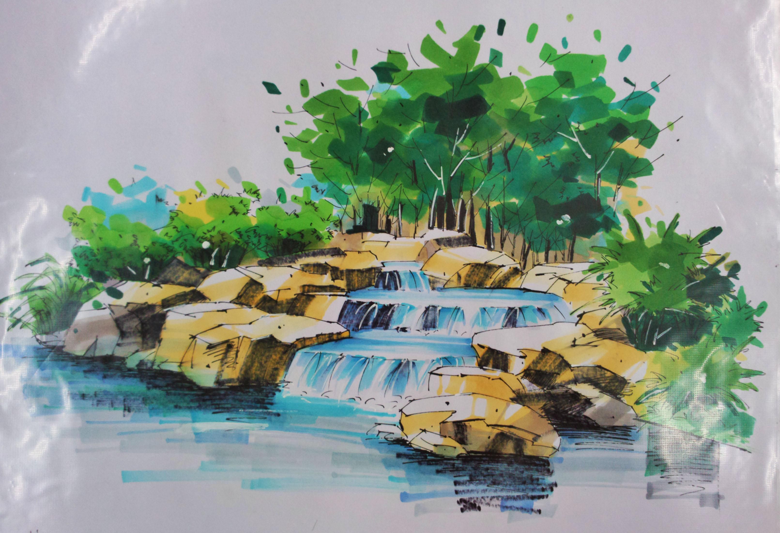 本科建筑手绘-建筑手绘-设计案例 - 设计师P.C