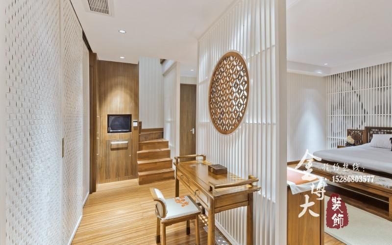 现代中式风格别墅室内设计案例