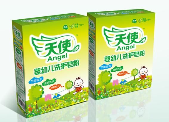 天使婴幼儿餐具洗涤剂包装设计、衣物洗护液包