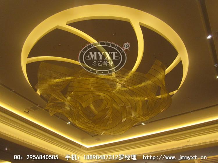 厦门酒店创意飘带工程灯具完工项目展示-酒店