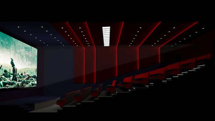 成都娱乐会所装修设计-正佳光明电影院影厅-电