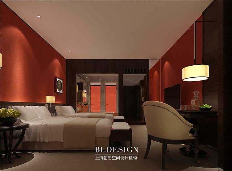 洛阳四星级商务度假酒店客房设计效果图-鹤栖