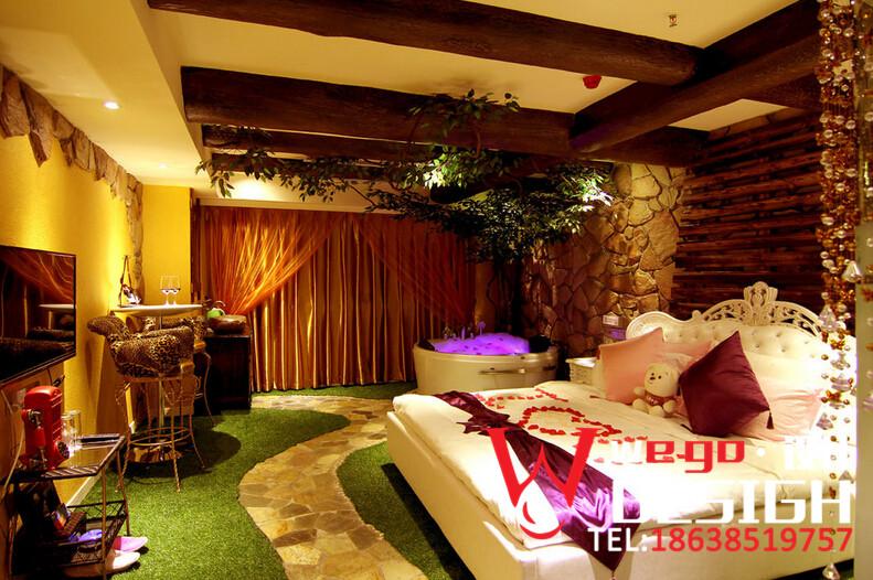 武汉37度2主题酒店客房设计效果图-情侣酒店客