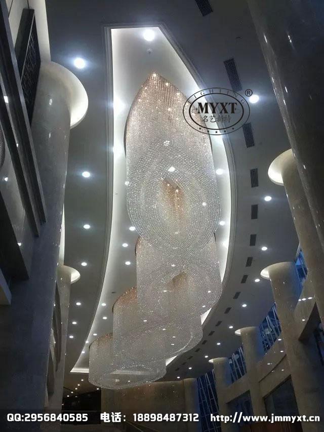 酒店非标工程水晶灯定制设计方案12案例图片