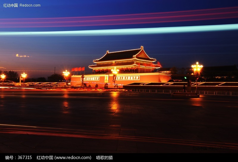 北京天安门夜景高清图片下载_红动中国