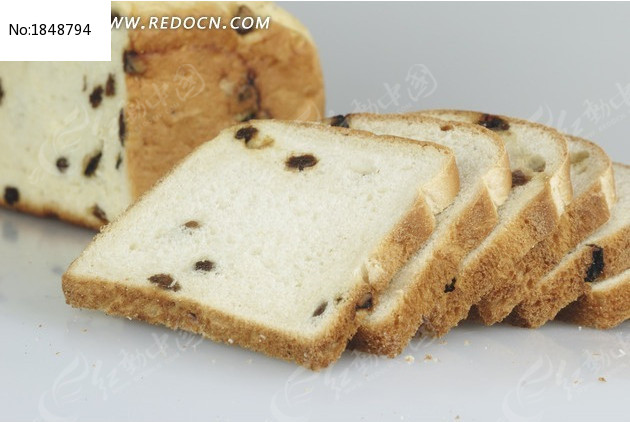 全麦切片葡萄干面包图片_餐饮美食图片