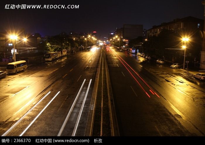 北京街道夜景