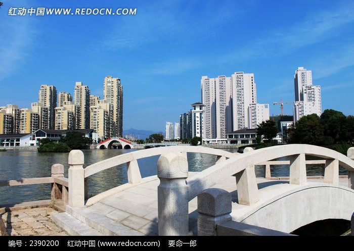 温州南塘石桥远景