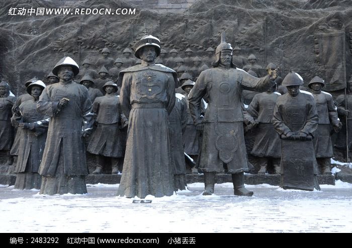 康熙皇帝雕塑