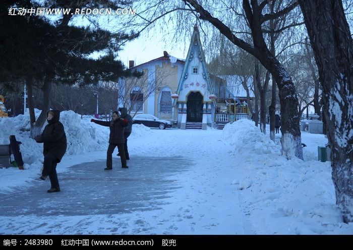 哈尔滨冬天雪景