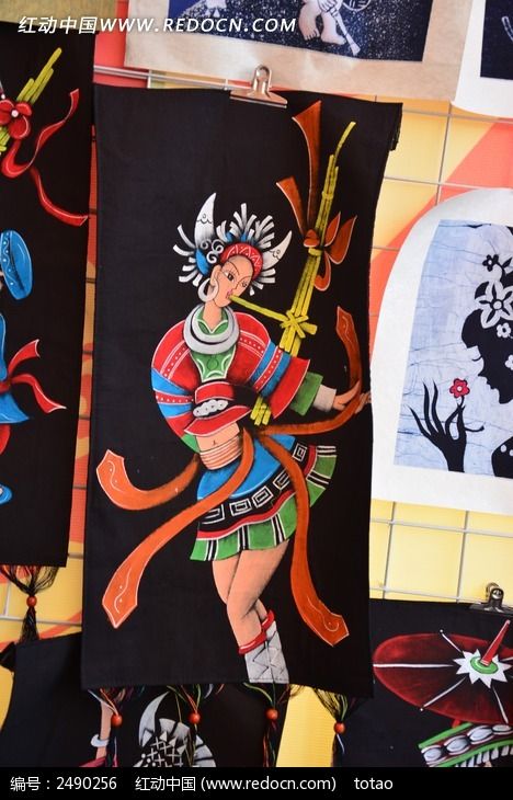 贵州蜡染女子图片_图片_红动手机版