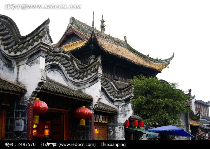 洛带镇古建筑高清图片下载_红动中国