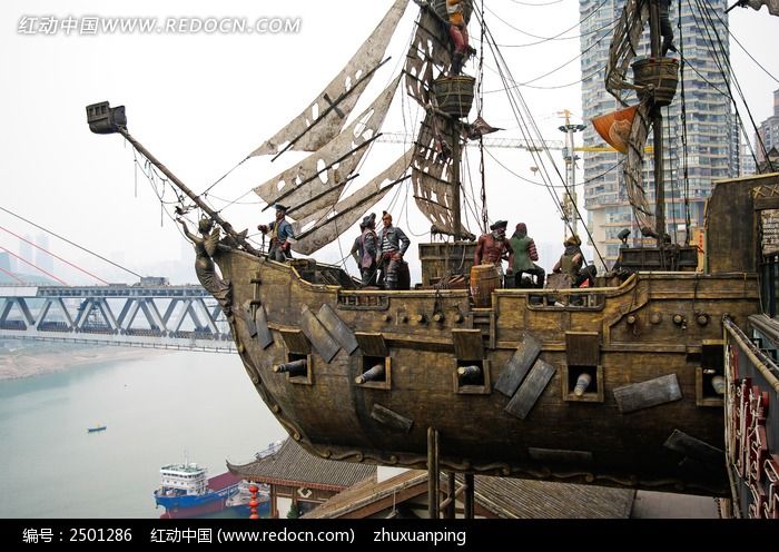 海盗船模型高清图片下载_红动中国