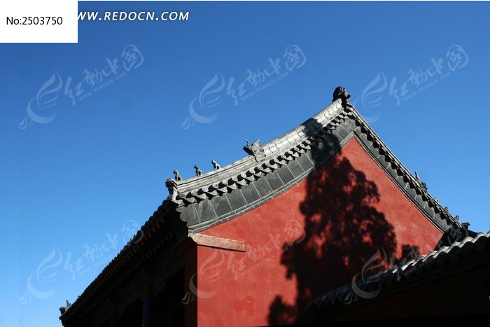 泰山岱庙内的古建筑一角高清图片下载_红动中国