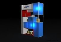 润滑油展柜3d模型