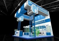 36平展位特装3d模型
