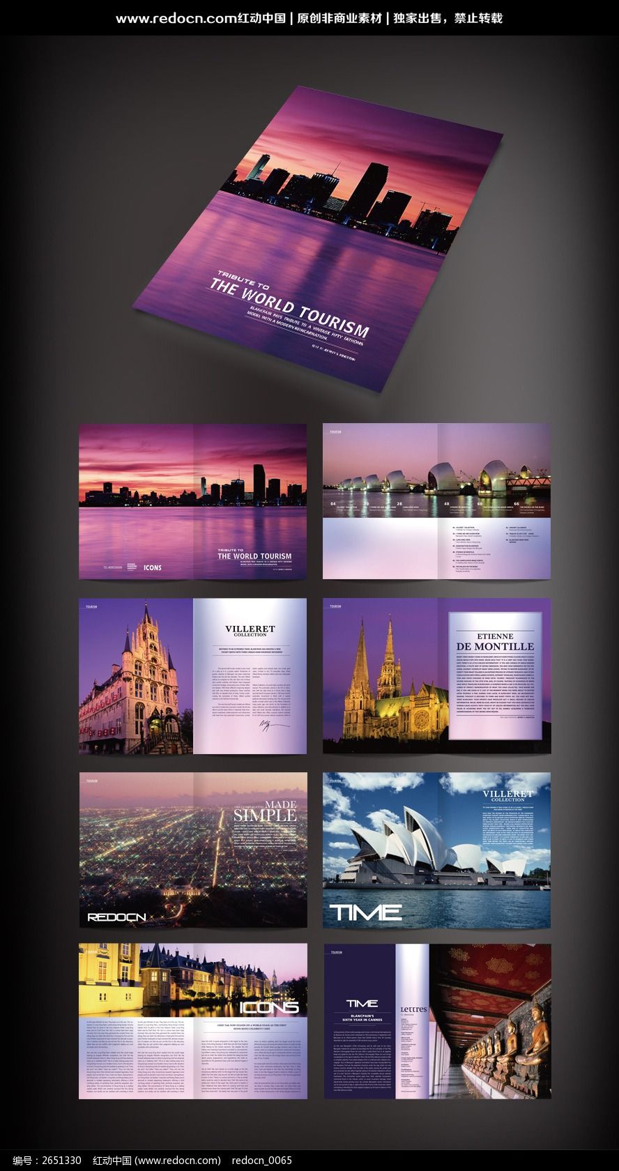 国外旅游宣传画册_画册设计\/书籍\/菜谱图片素