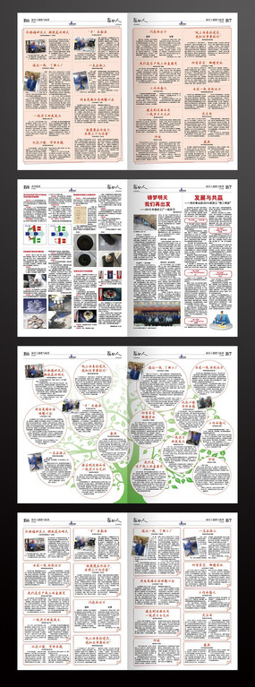 企业小报纸版式设计indd格式