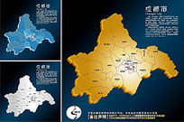 成都市行政地图