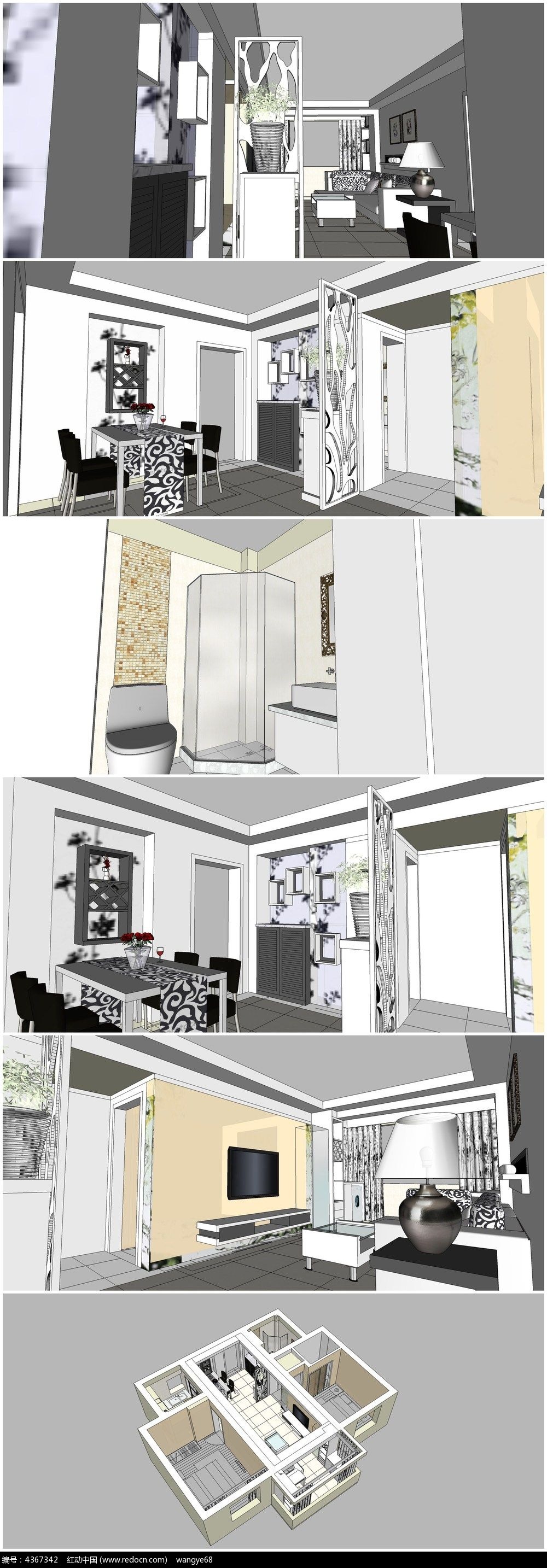 标签:sketchup模型 SU模型 草图大师 建筑设计 厨房设计 餐厅设计 小空间室内设计 室内餐厅装潢设计 餐桌 厨房整体布局SU模型 3d模型下载