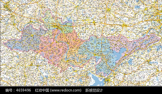 荆州市地图_海报设计\/宣传单\/广告牌图片素材