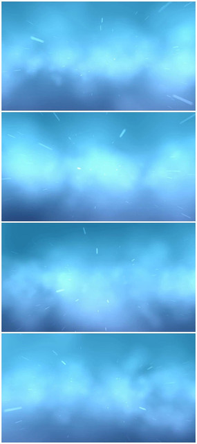 蓝色云层穿越下雨视频素材