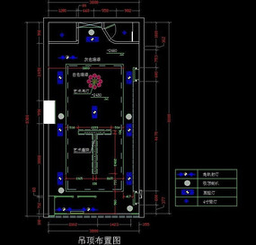 天花吊顶尺寸图纸