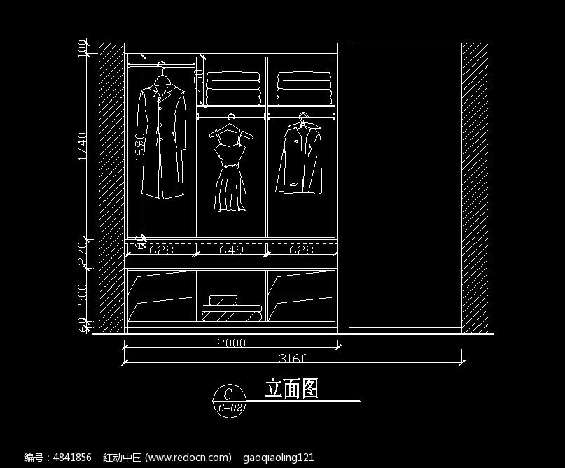 室内衣柜尺寸_衣柜尺寸(2)