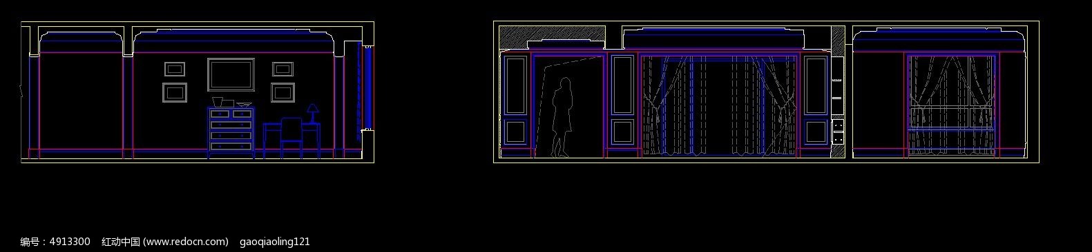 红动网提供室内装修精品原创素材下载,您当前访问作品主题是欧式墙面装修立面图,编号是4913300,文件格式是CAD,建议使用AutoCAD 2017及以上版本打开文件,您下载的是一个压缩包文件,请解压后再使用设计软件打开,色彩模式是RGB,,素材大小 是65.99 KB,如果您喜欢本作品,请使用上方的分享功能,分享给您的朋友,可以给他们的设计工作带来便利。