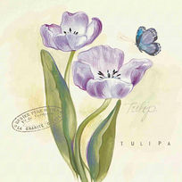 淡雅花朵无框画