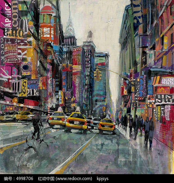 古典装饰画街道设计_装饰画\/电视背景墙图片素