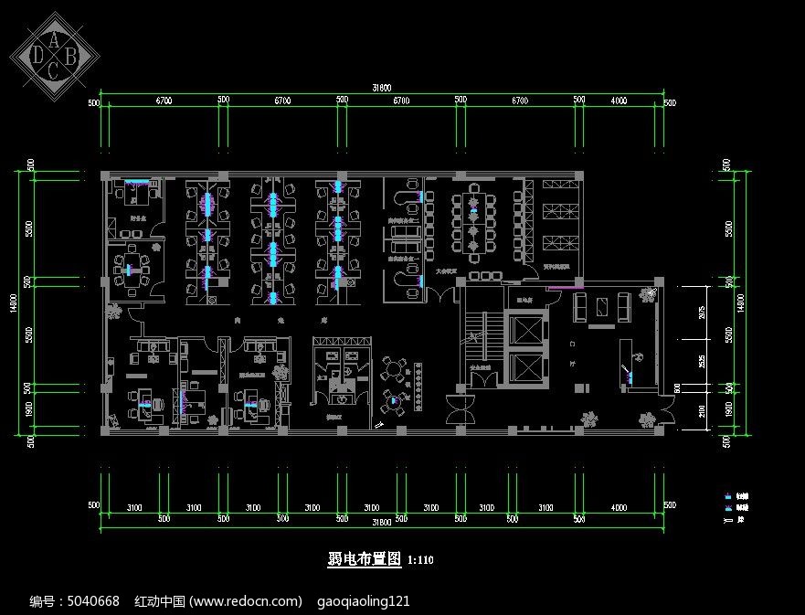 担保公司弱电布置设计图
